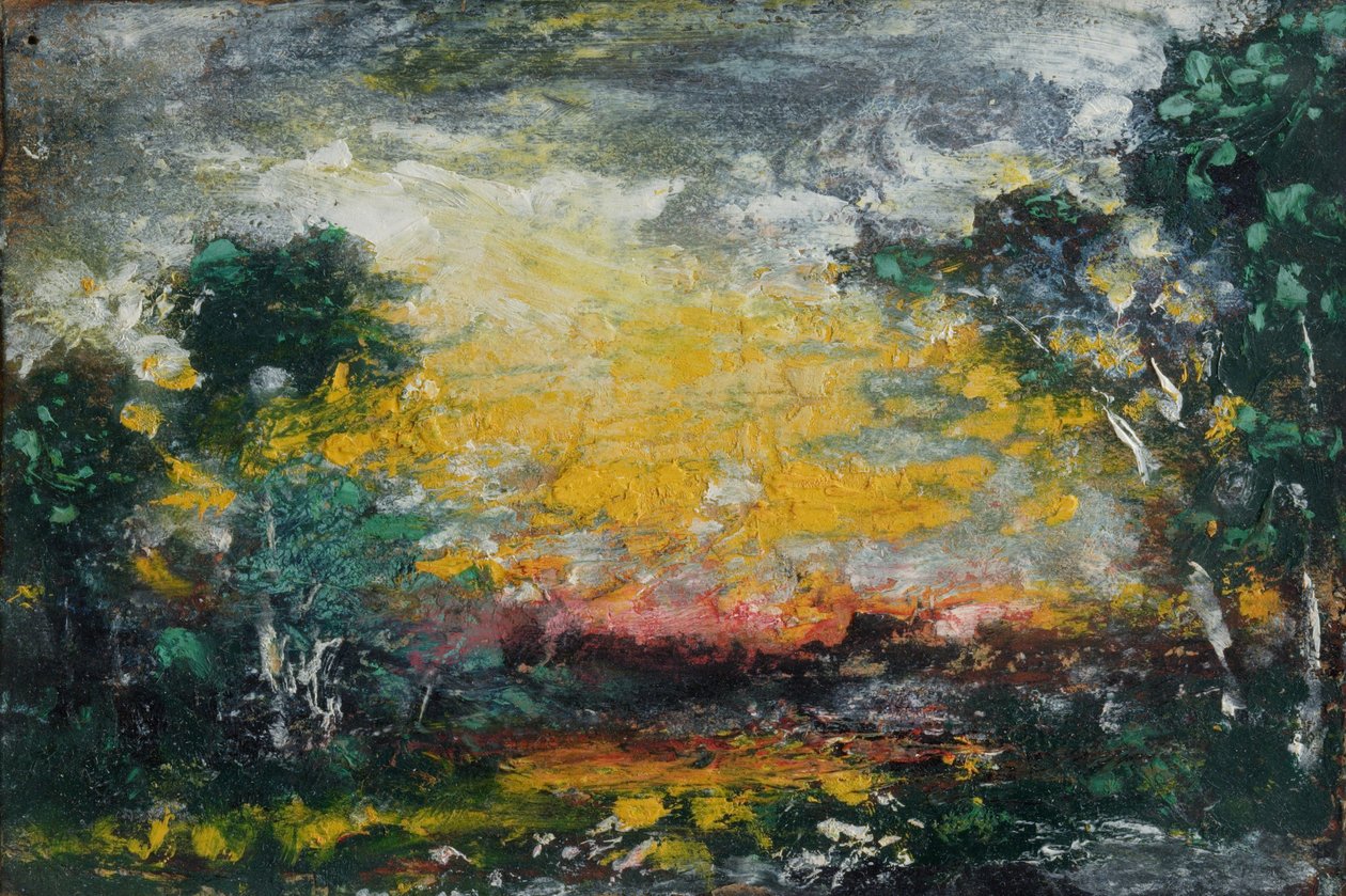 Zonsondergang door Ralph Albert Blakelock