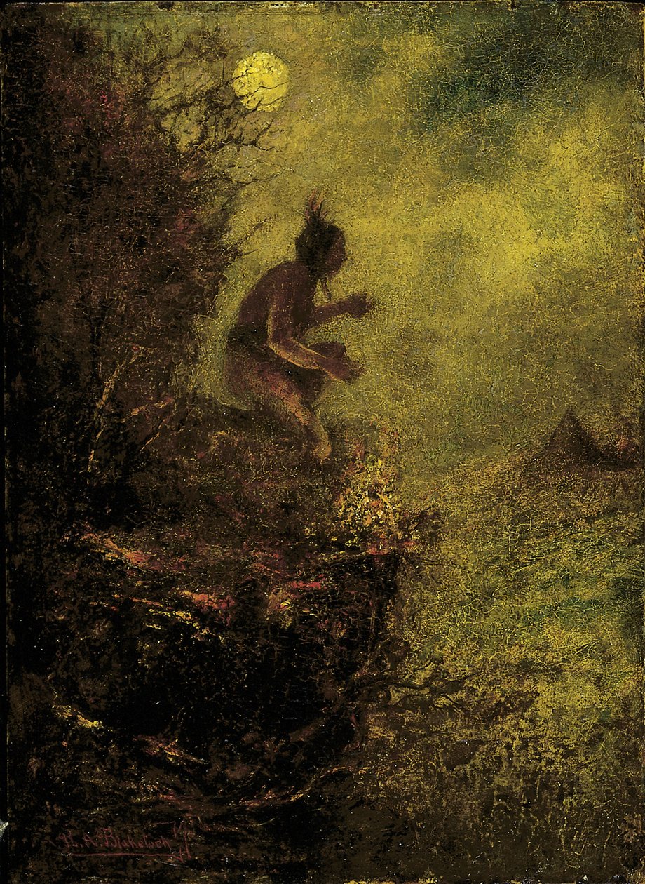 Het signaalvuur door Ralph Albert Blakelock