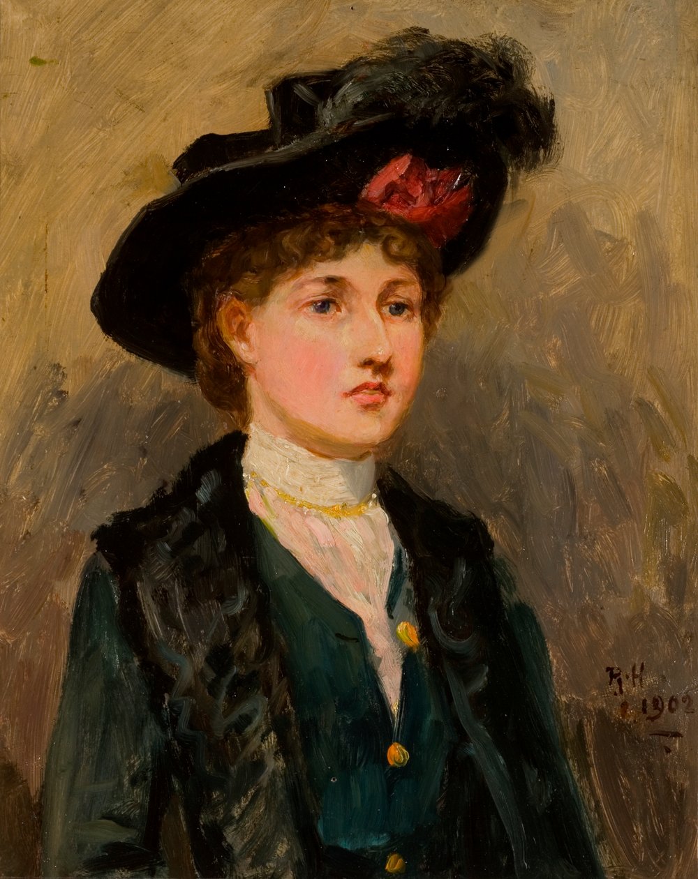 Elsie Wright, 1902 door Ralph Hedley