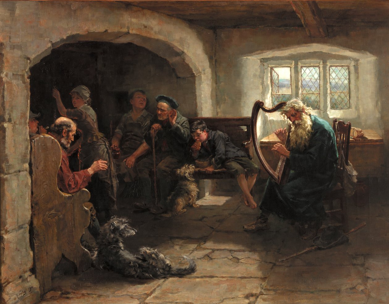 Lay of The Last Minstrel, 1890 door Ralph Hedley