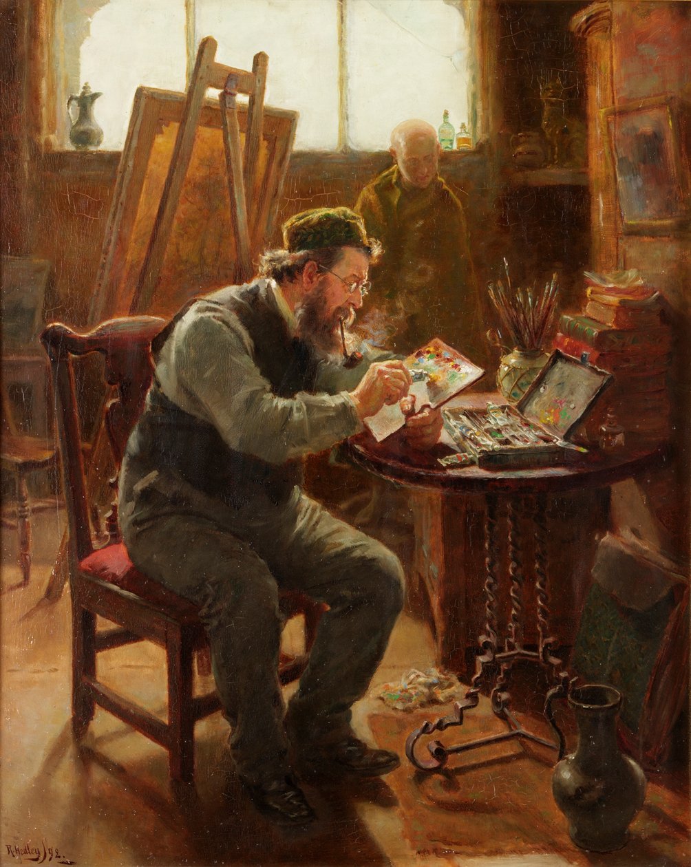 Portret van Stephen Brownlow, 1892 door Ralph Hedley