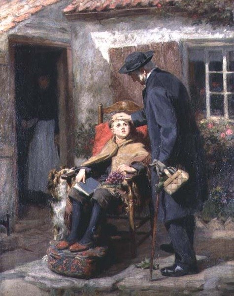 De Herstellende of De Pastoor door Ralph Hedley