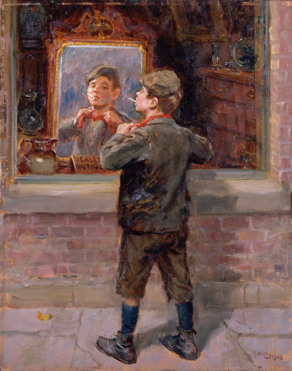 The Old Curiosity Shop, 1909 door Ralph Hedley