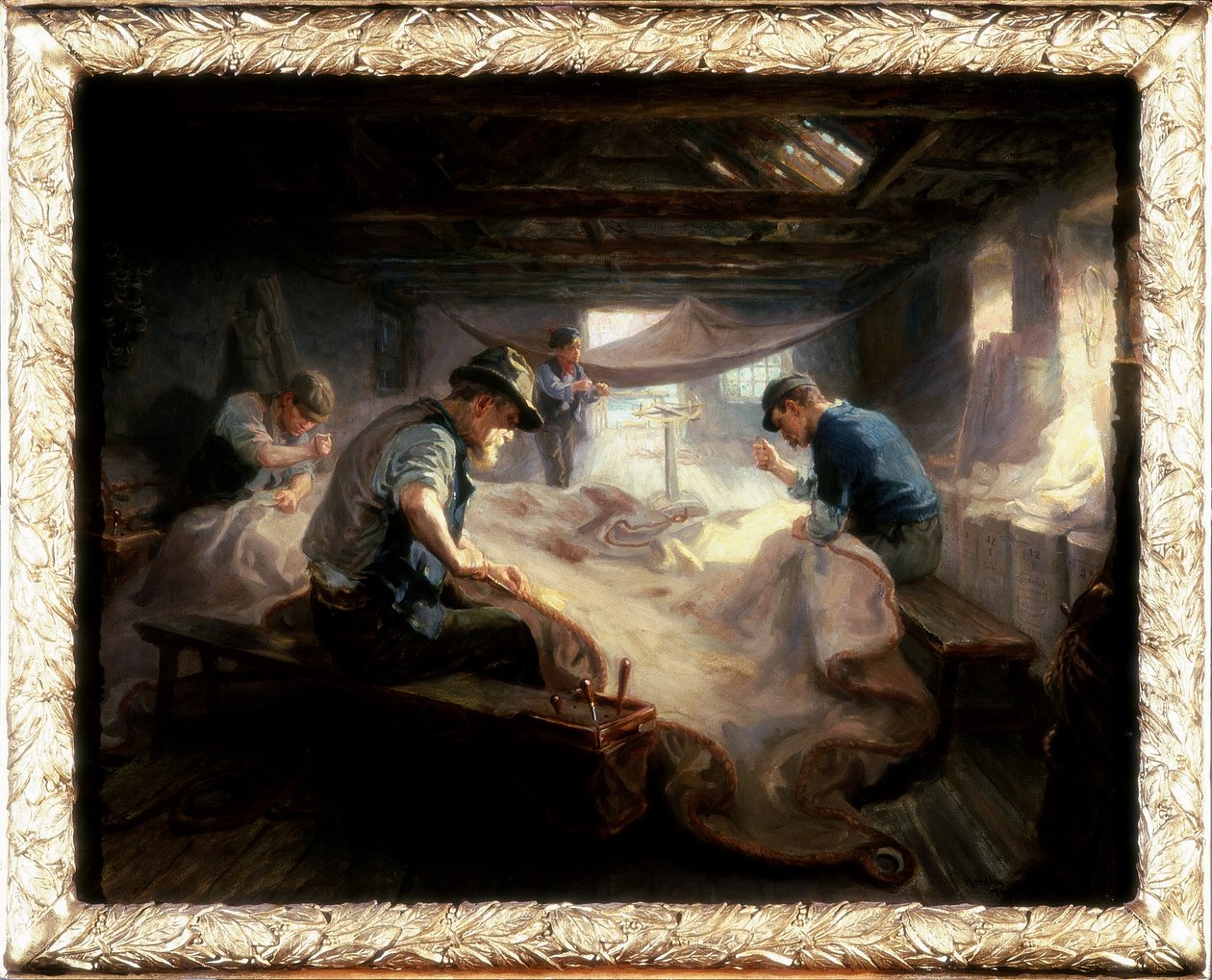 Het zeilloft, 1908 door Ralph Hedley