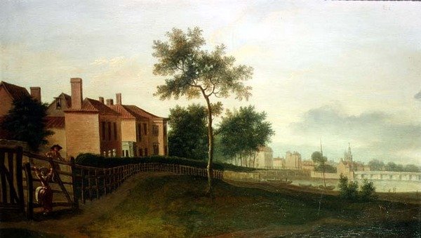 De Theems vanaf Battersea door Ramsay Richard Reinagle