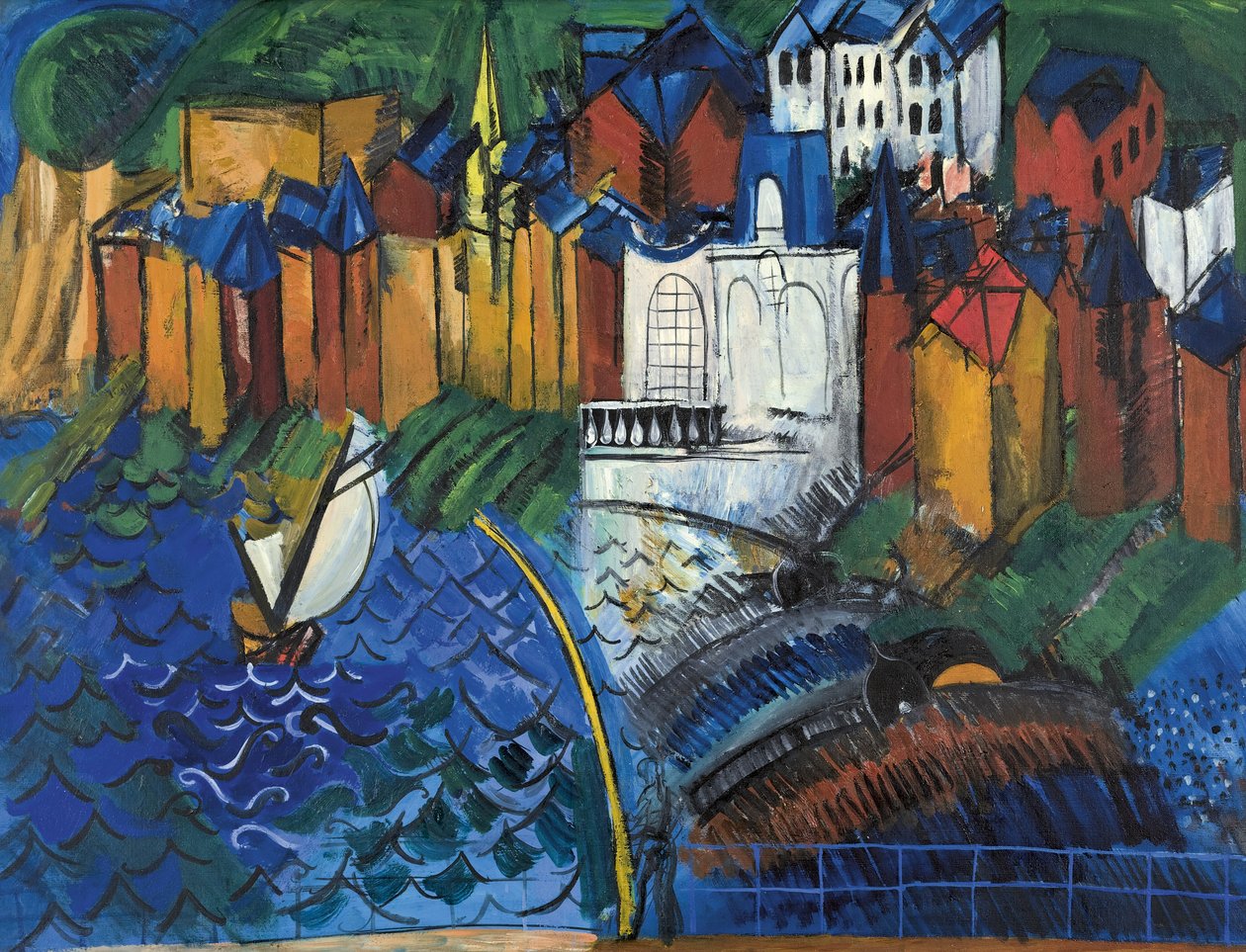 Blauw orkest door Raoul Dufy