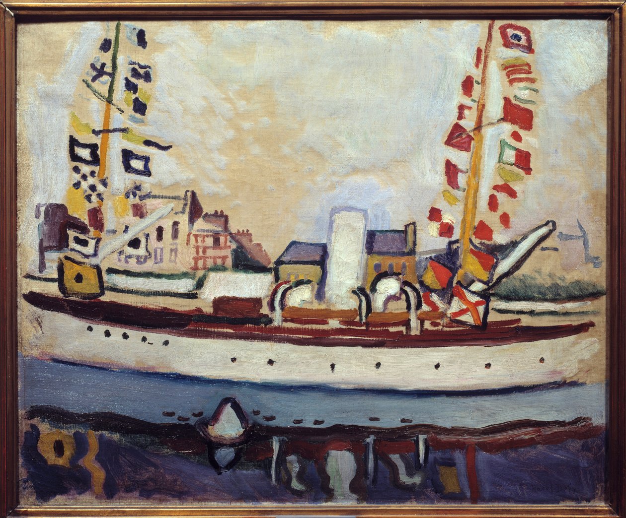 Bolwerkboot, 20e eeuw (olieverf op doek) door Raoul Dufy