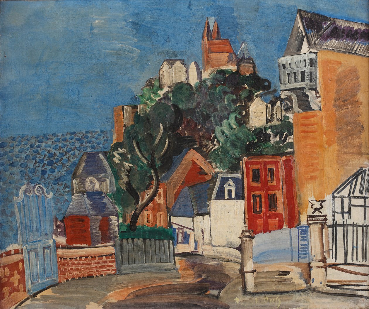 Côte Basse, ca. 1924 (olieverf op doek) door Raoul Dufy