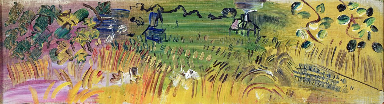 Landschap (olieverf op doek) door Raoul Dufy