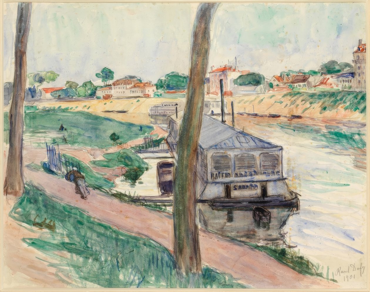 De woonboot door Raoul Dufy