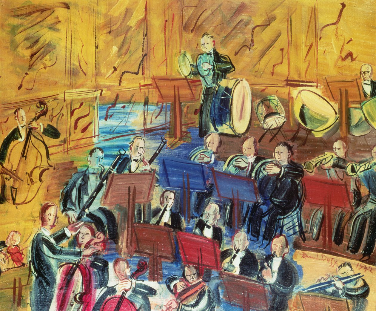Het orkest door Raoul Dufy