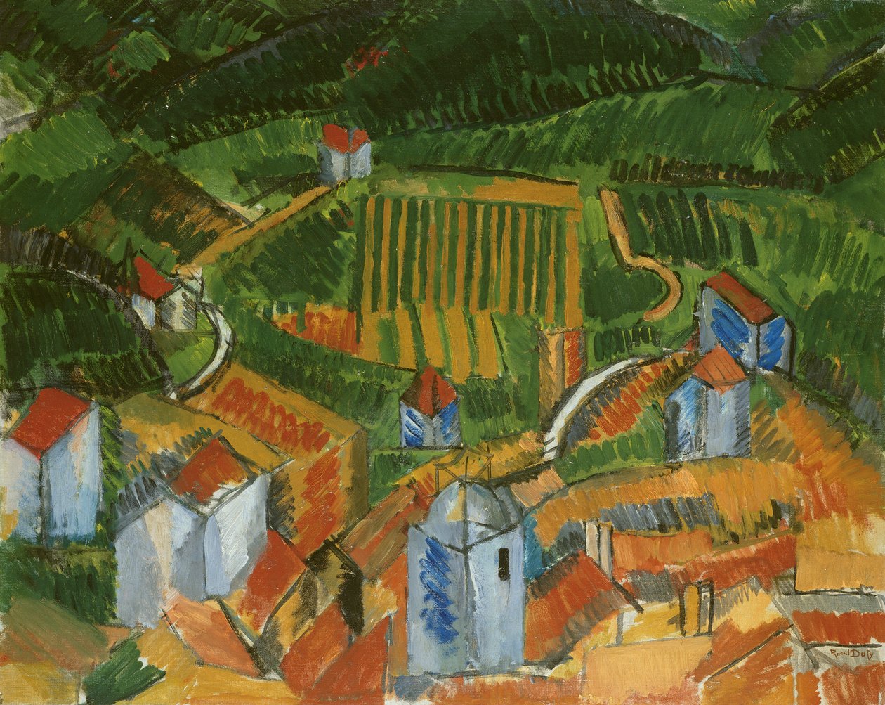 Vence Landschap door Raoul Dufy