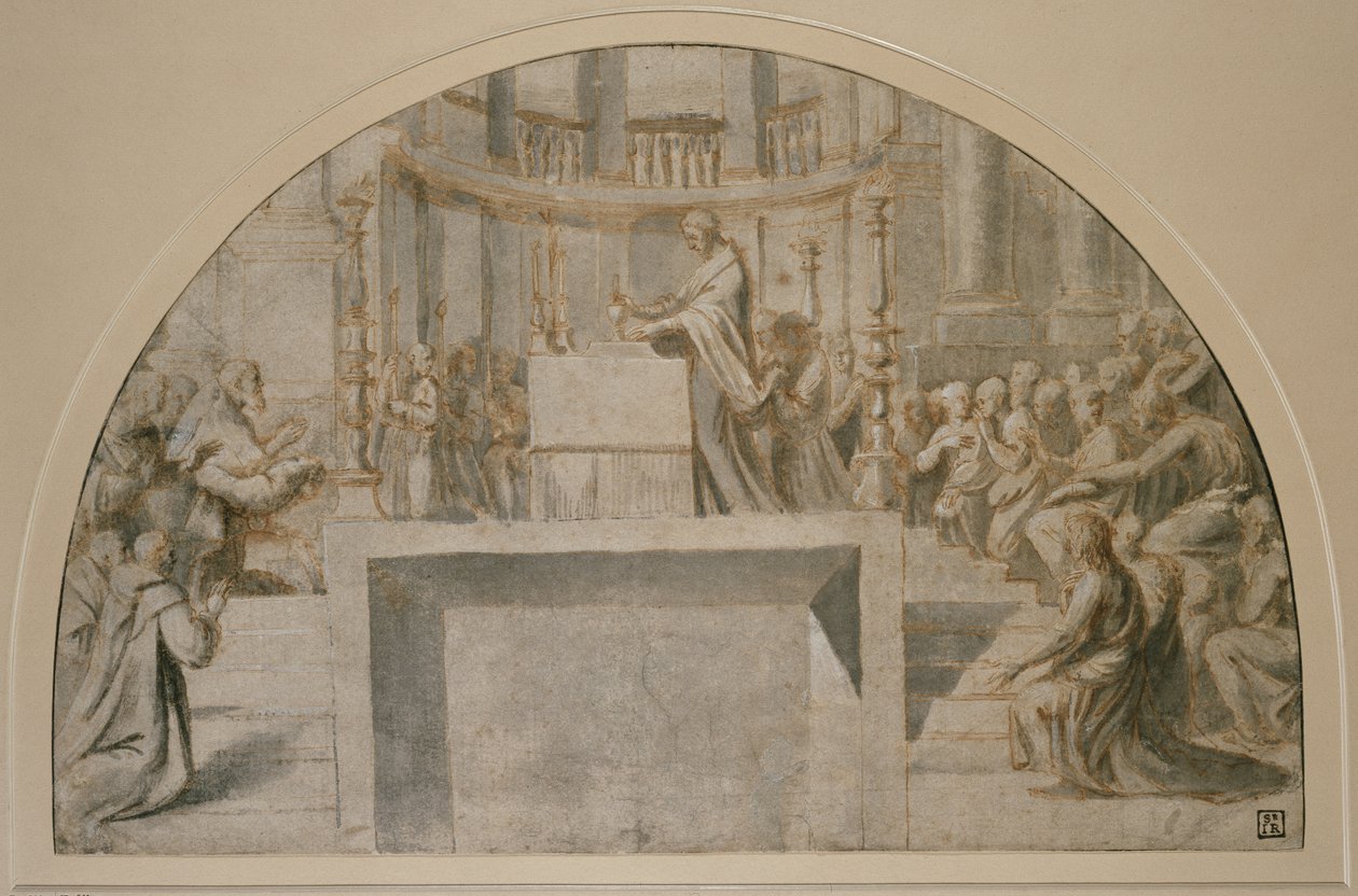 De wonderbaarlijke mis in Bolsena door Raffaello Sanzio Raphael