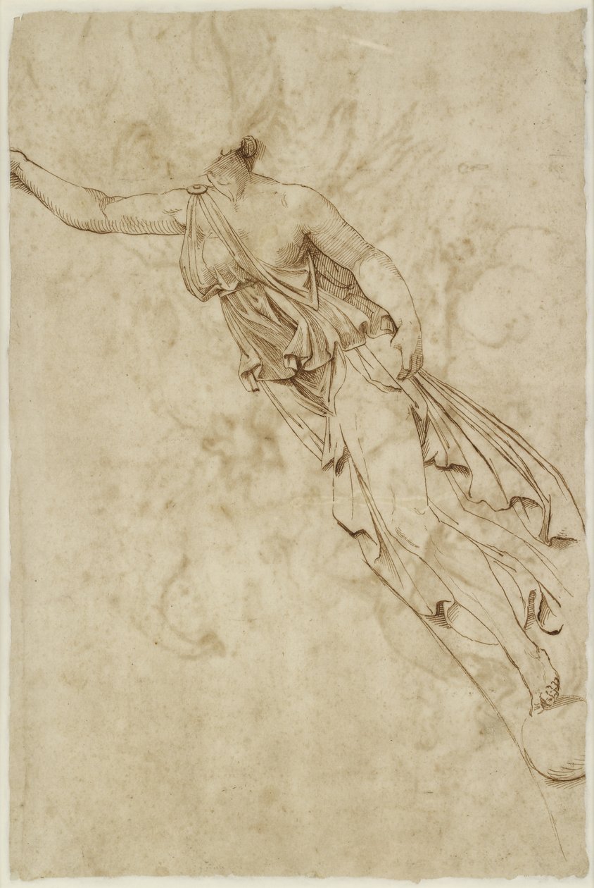 Figuur van Overwinning (achterzijde) door Raffaello Sanzio Raphael