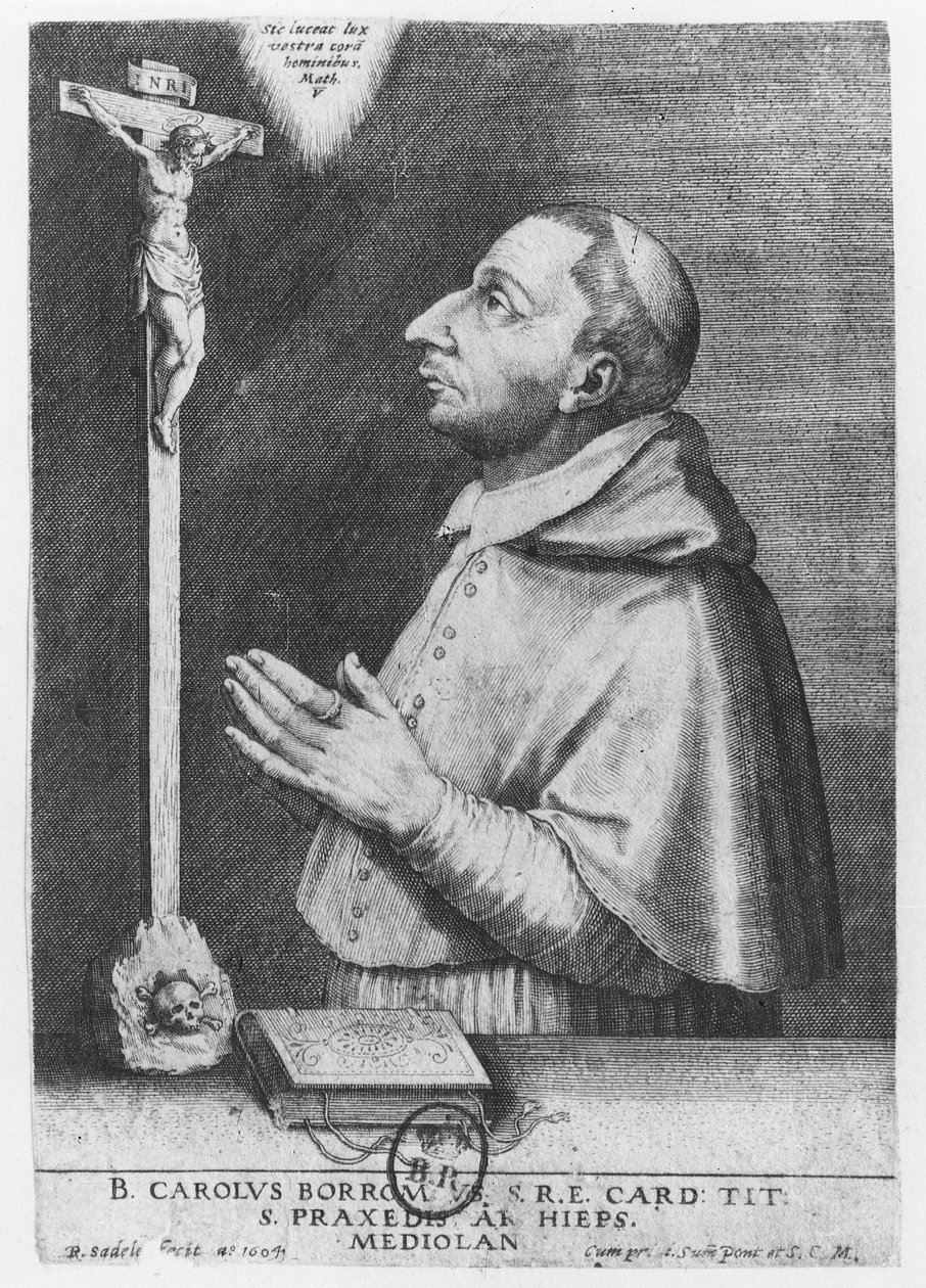 Charles Borromeo door Raphael I Sadeler