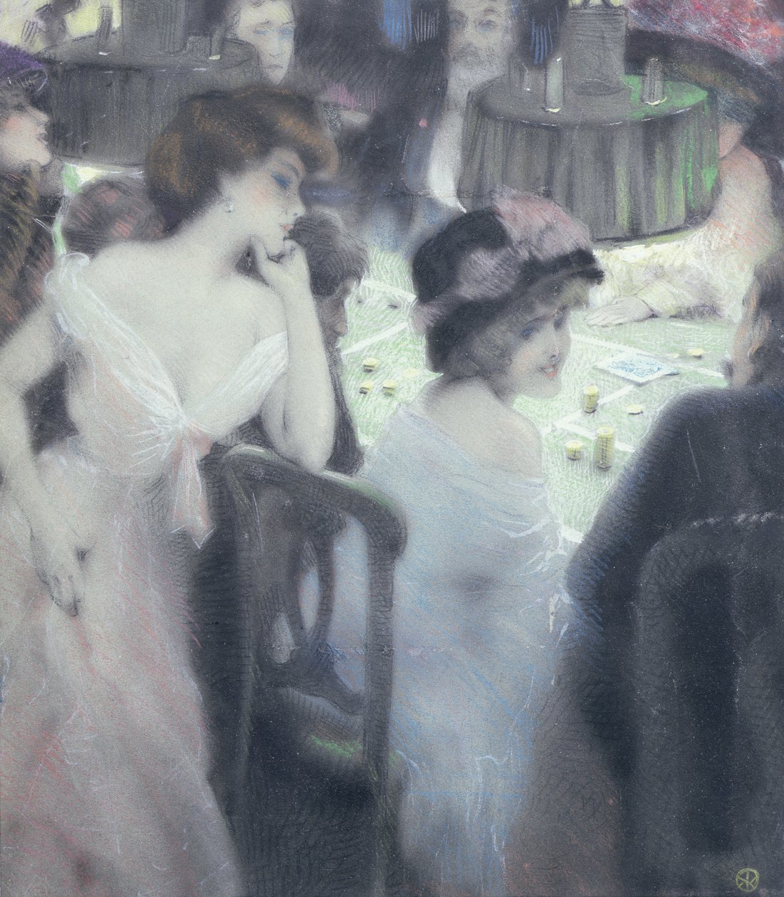 De Spelers door Raphael Kirchner