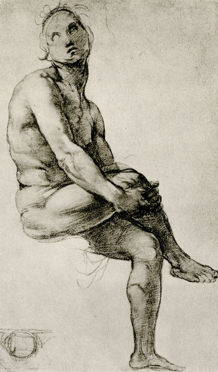 Adam door Raffaello Sanzio Raphael