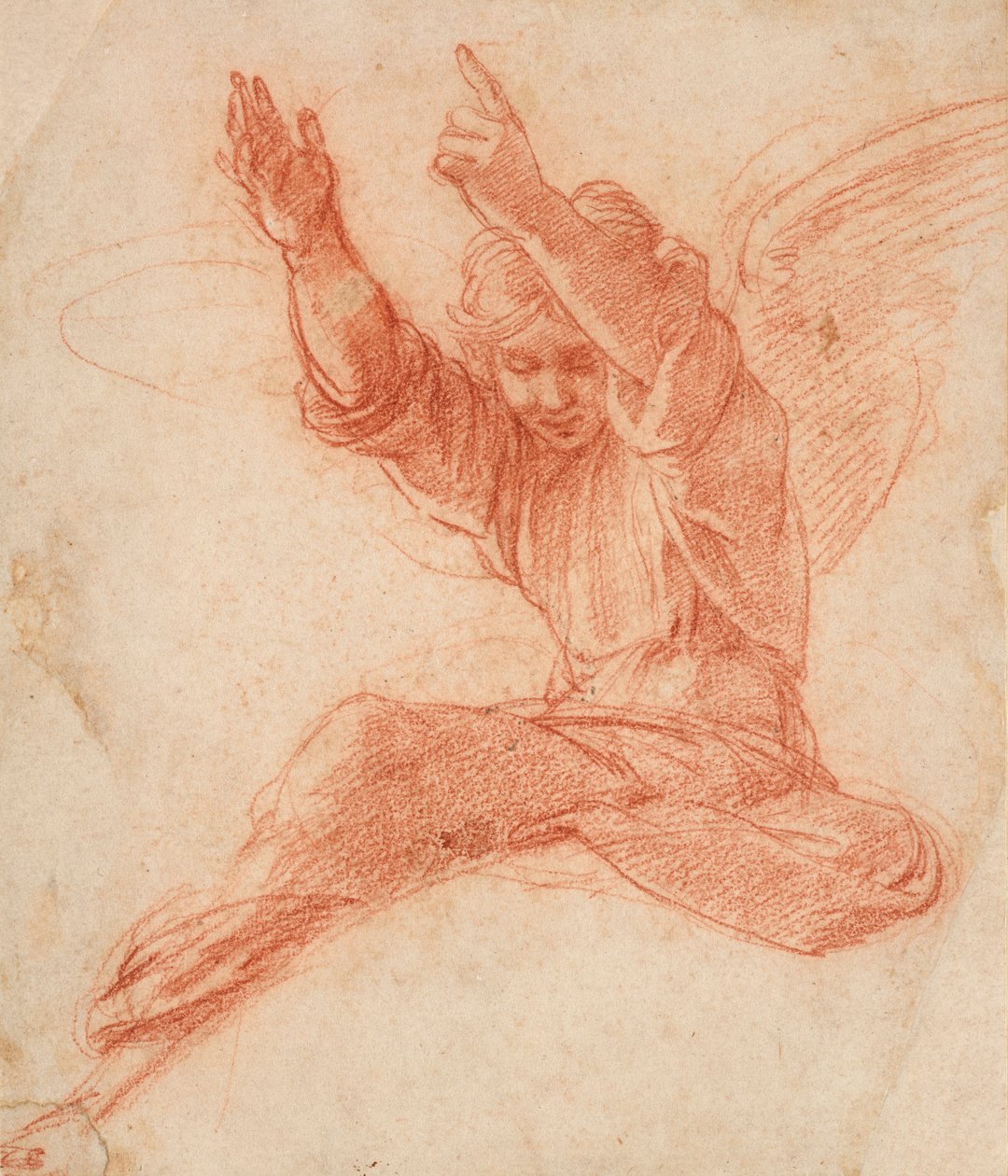 Een engel, ca. 1500-1520 door Raphael