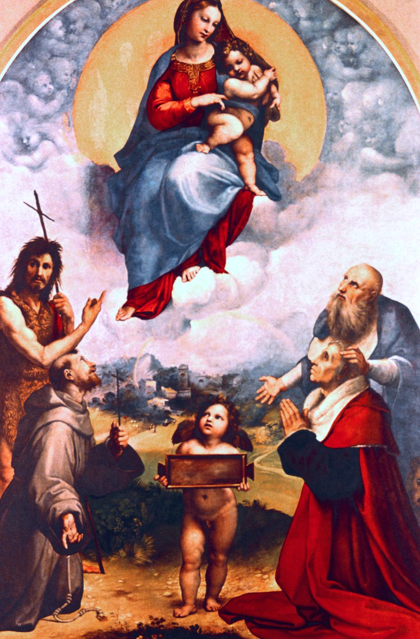 Madonna di Foligno, ca. 1511-1512 door Raffaello Sanzio Raphael
