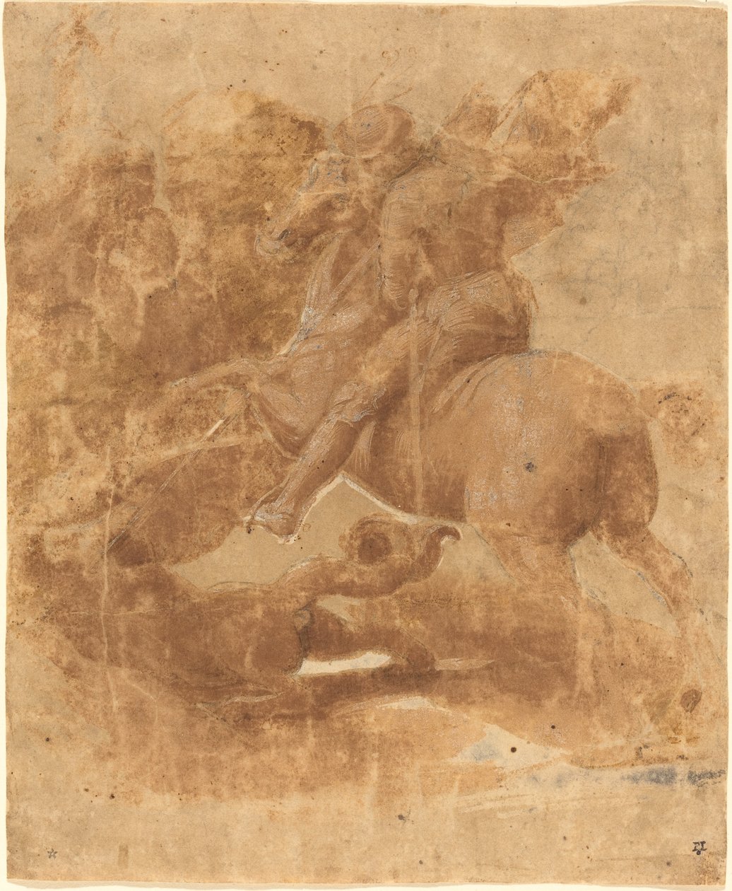 Sint-Joris en de Draak door Raphael