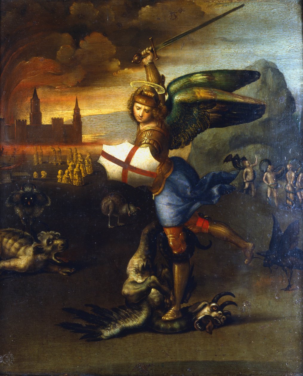 Sint Michaël de Aartsengel, ca. 1503-1504 door Raphael