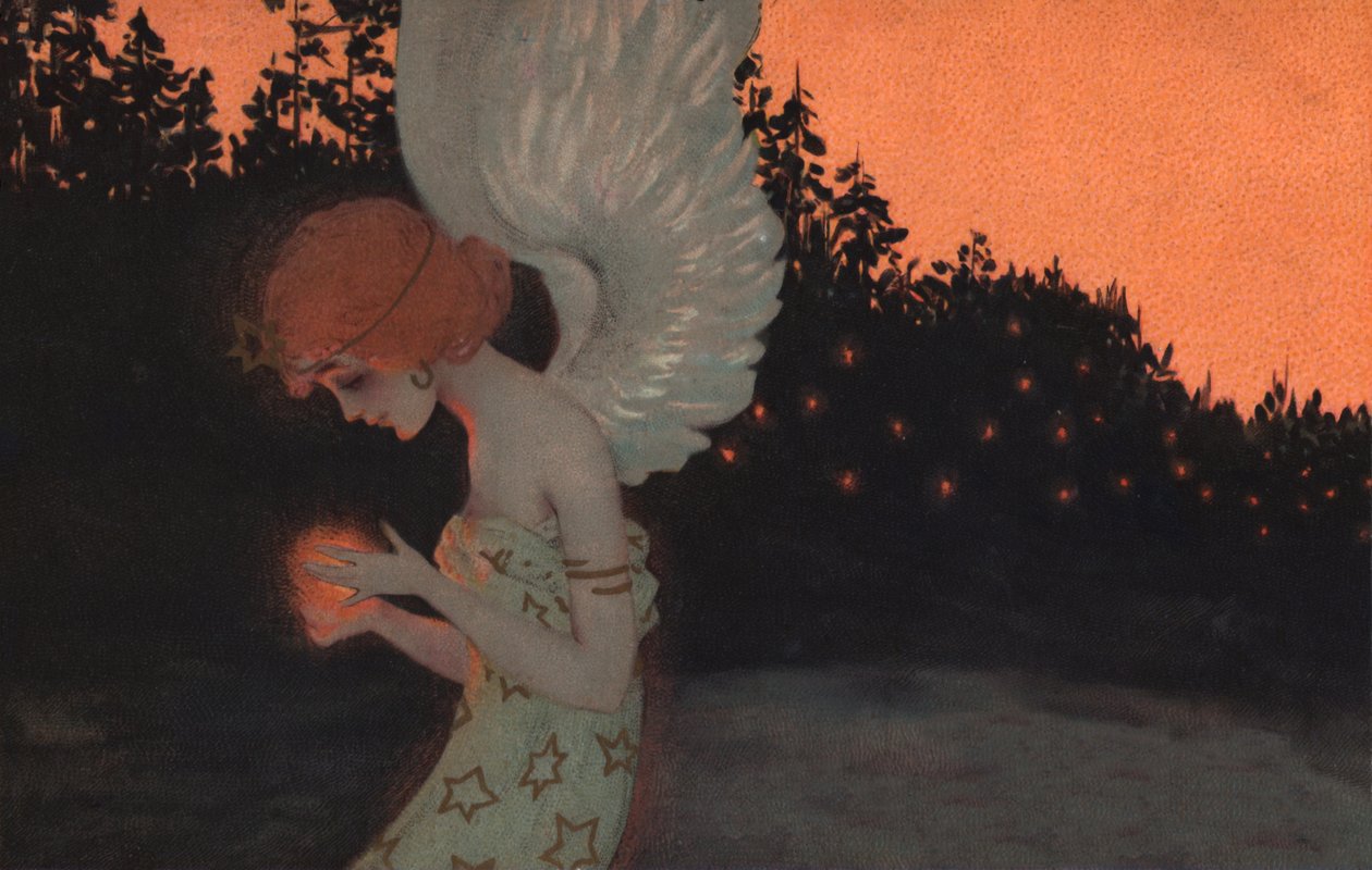 kerstengel door Raphael Kirchner