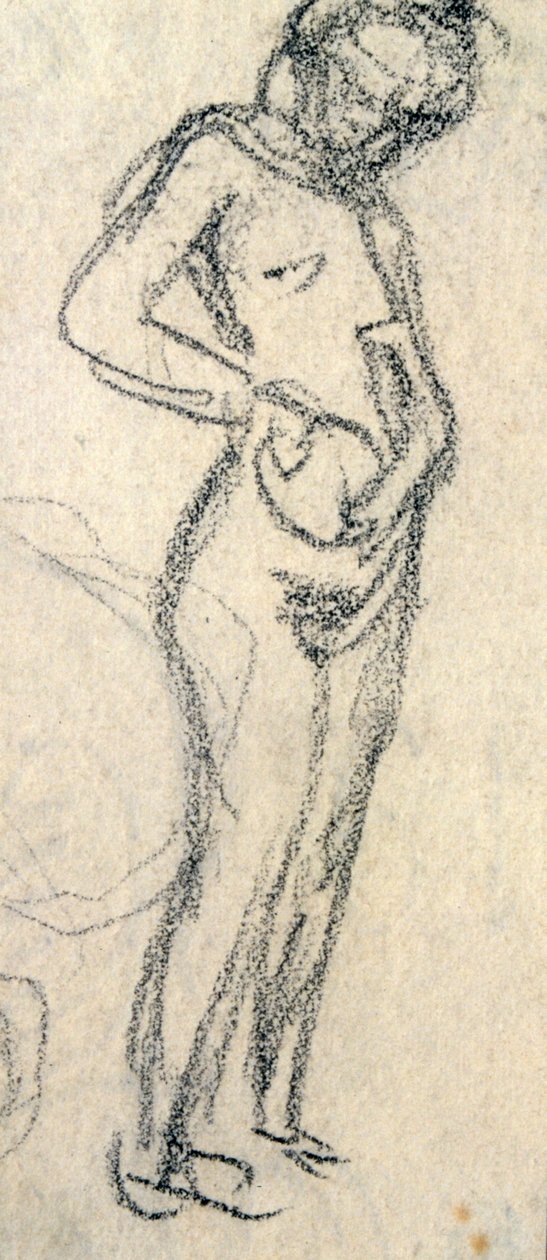 Naaktstudie, ca. 1905 door Raphael Kirchner