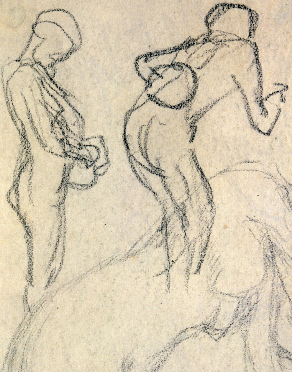 Naaktstudie, c. 1905 door Raphael Kirchner