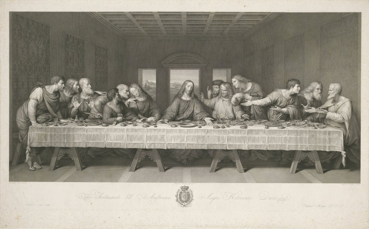 Het laatste avondmaal door Raphael Morghen