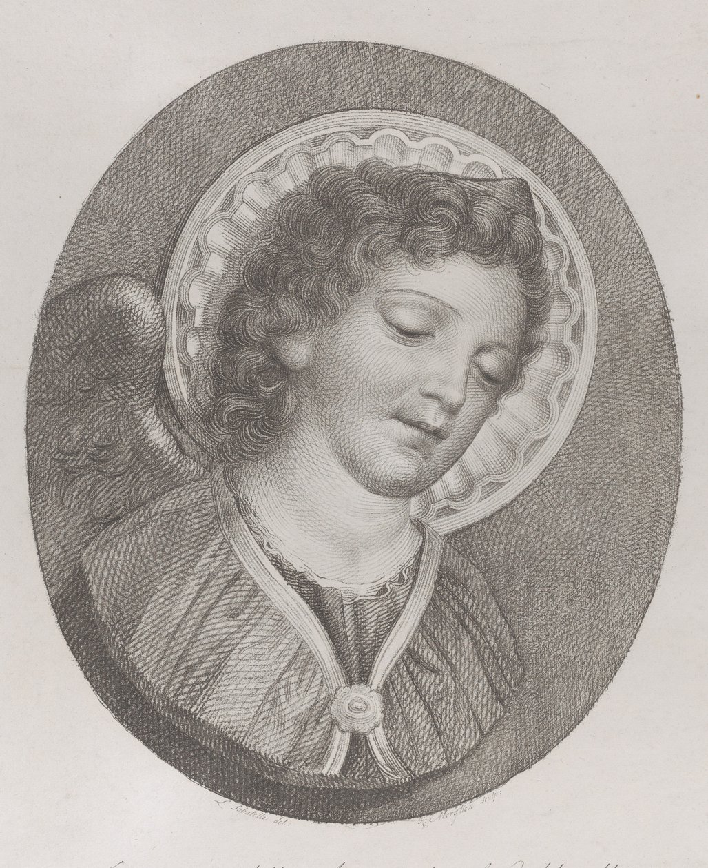 De aartsengel Gabriël, 1800 door Raphael Morghen