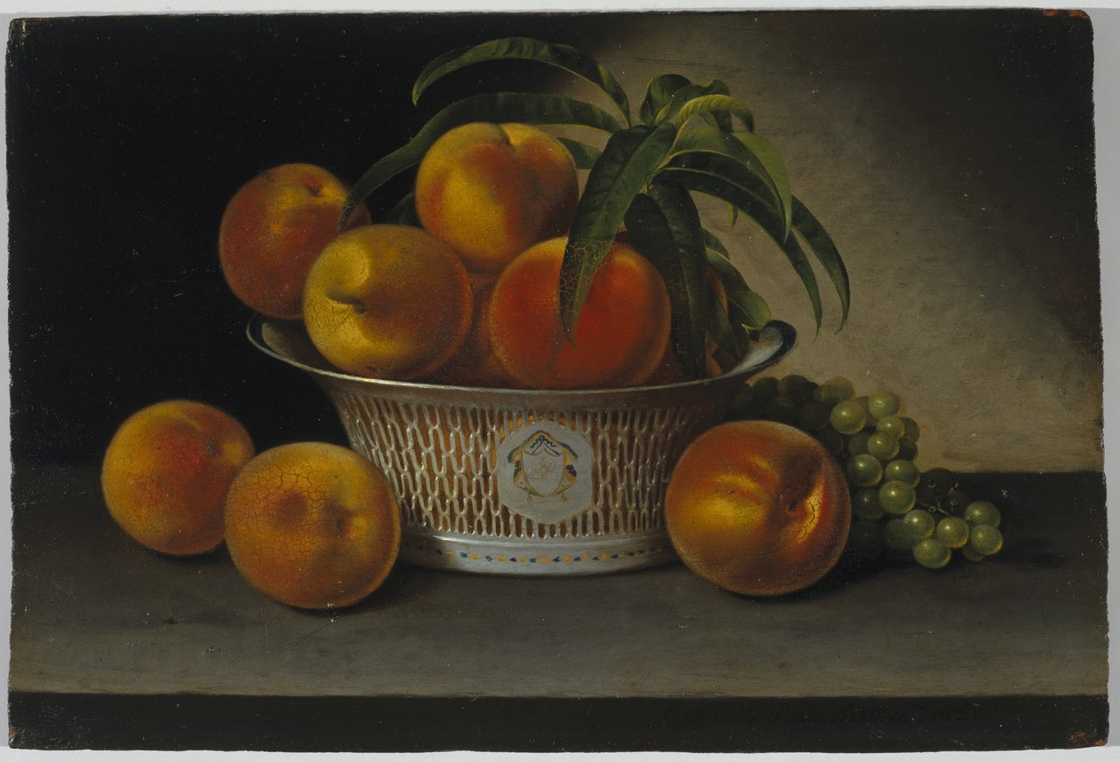 Stilleven met Perziken door Raphaelle Peale