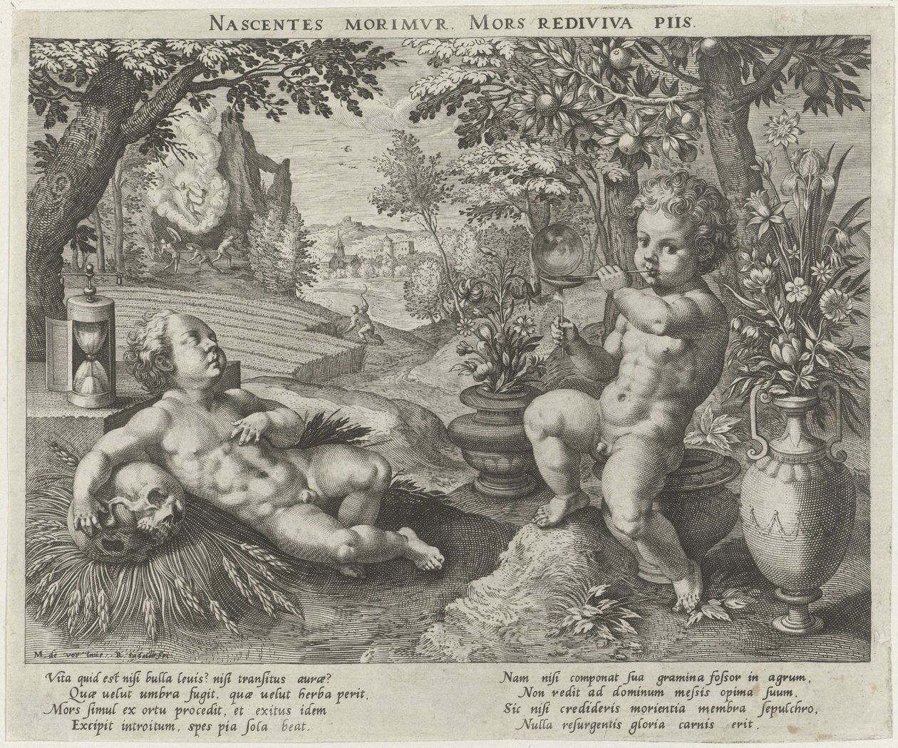 Allegorie van Vergankelijkheid door Raphaël Sadeler (I)