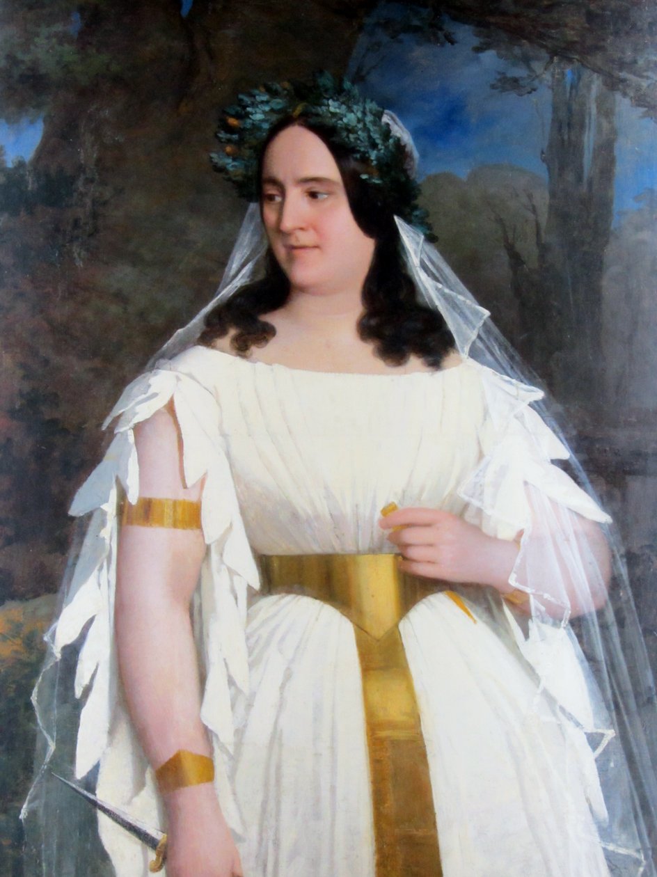 Adelaida Corradi de Pantanelli als Norma door Raymond Auguste Quinsac Monvoisin