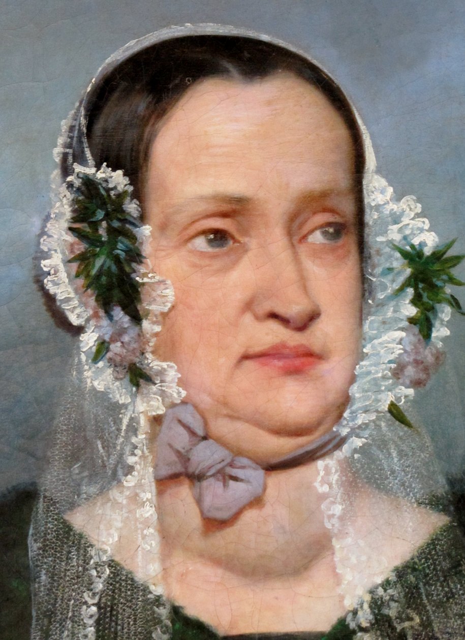 Doña Mercedez Rosales Larraín de Pérez door Raymond Auguste Quinsac Monvoisin