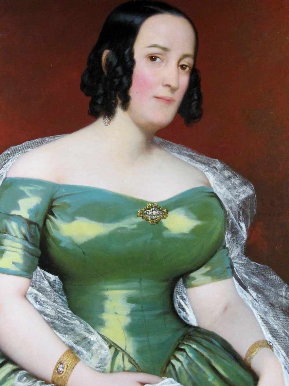 Doña Pilar Garfias del Fierro door Raymond Auguste Quinsac Monvoisin