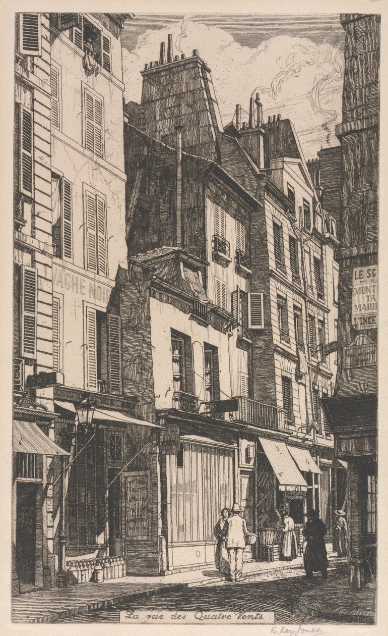 La rue des Quatre Vents door Raymond Ray Jones