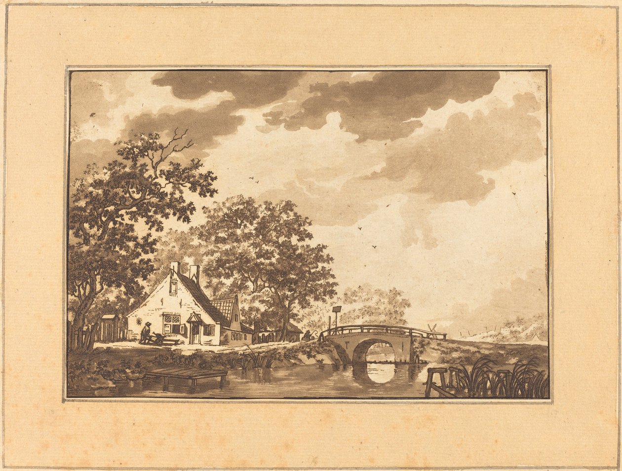 Landschap door Regina Schönecker after Jacob Cats