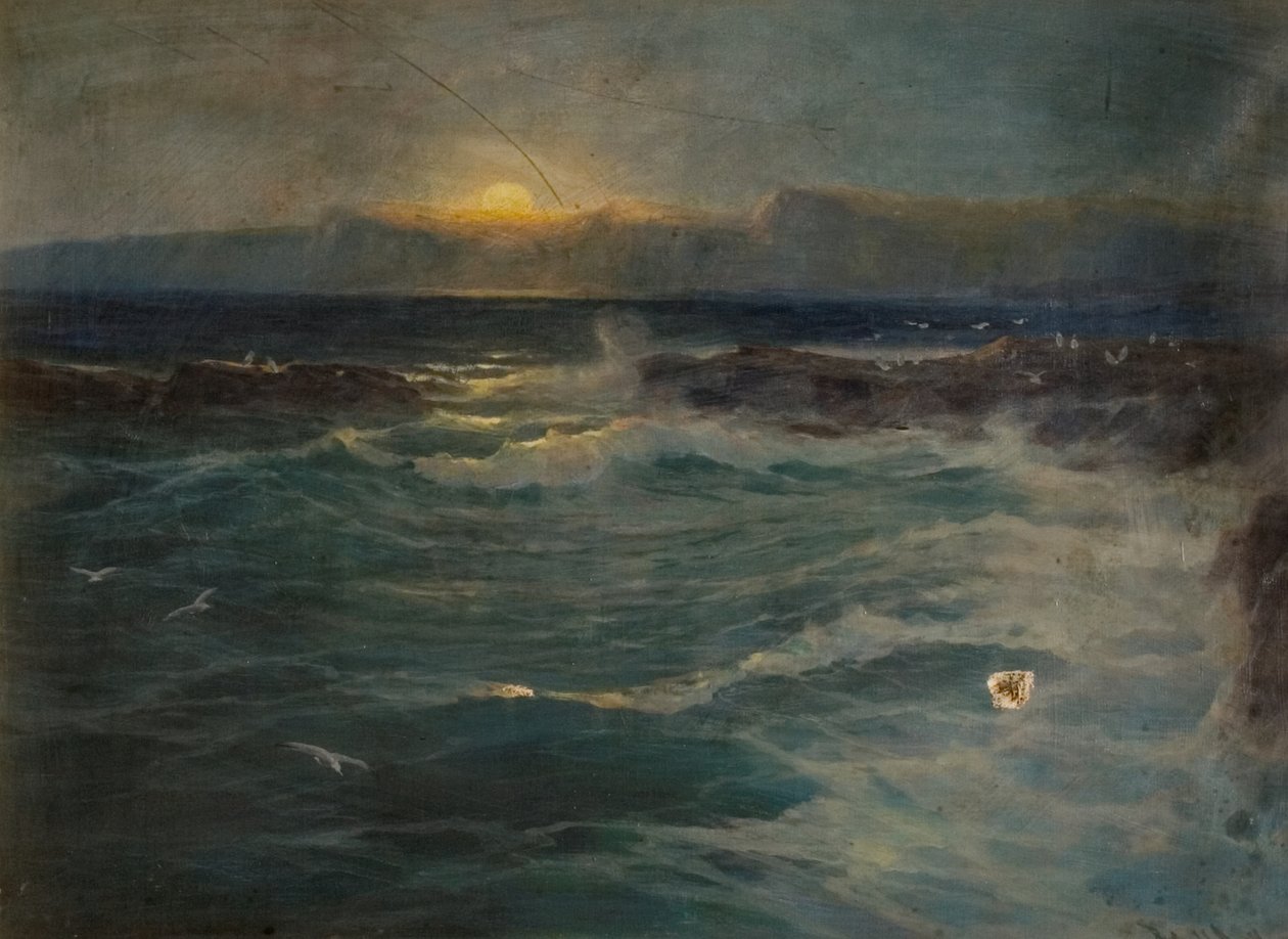 Het rif, Porth, Newquay door Arthur Reginald Smith
