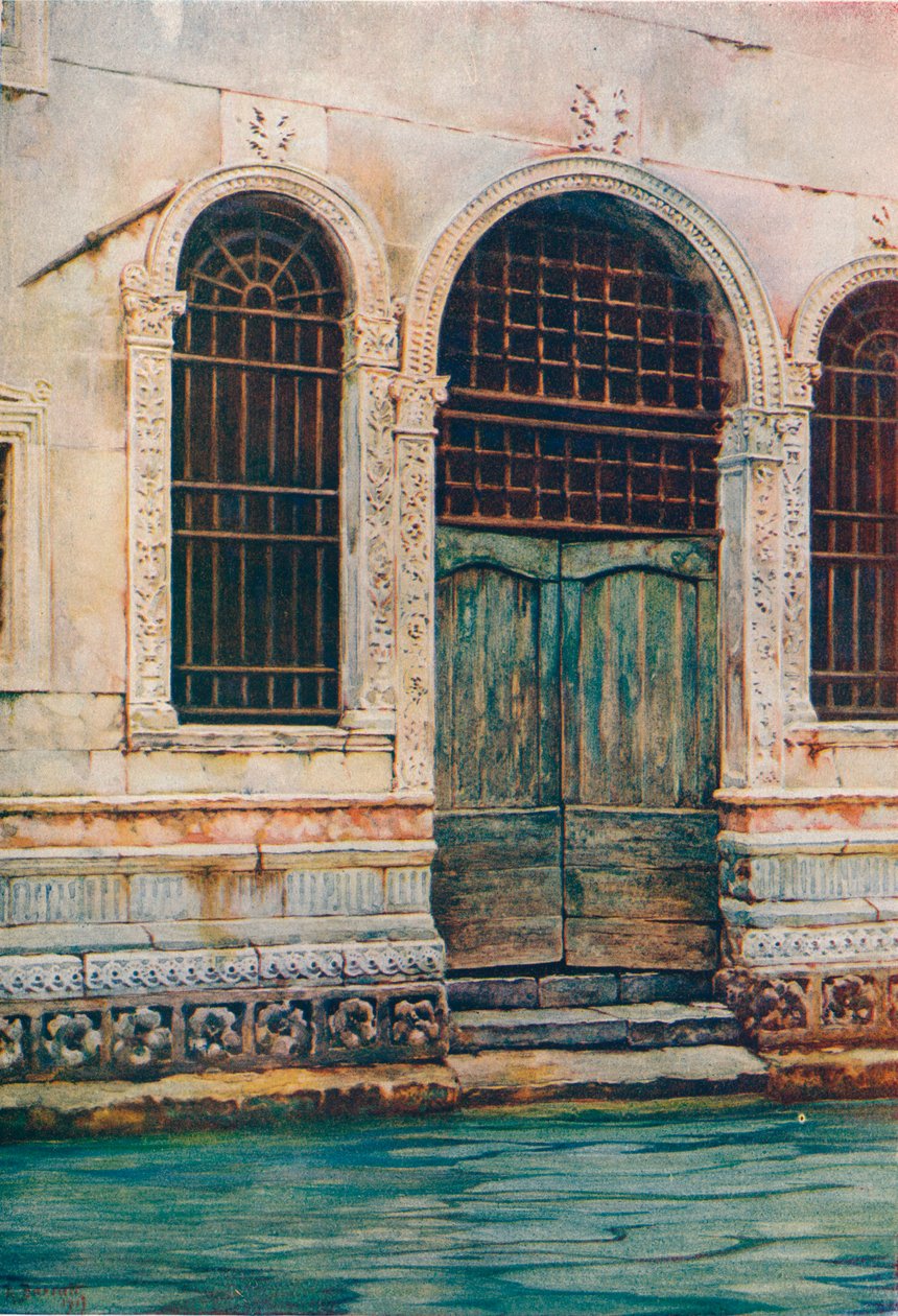 Een renaissance deur, Venetië, ca. 1903 door Reginald Barratt
