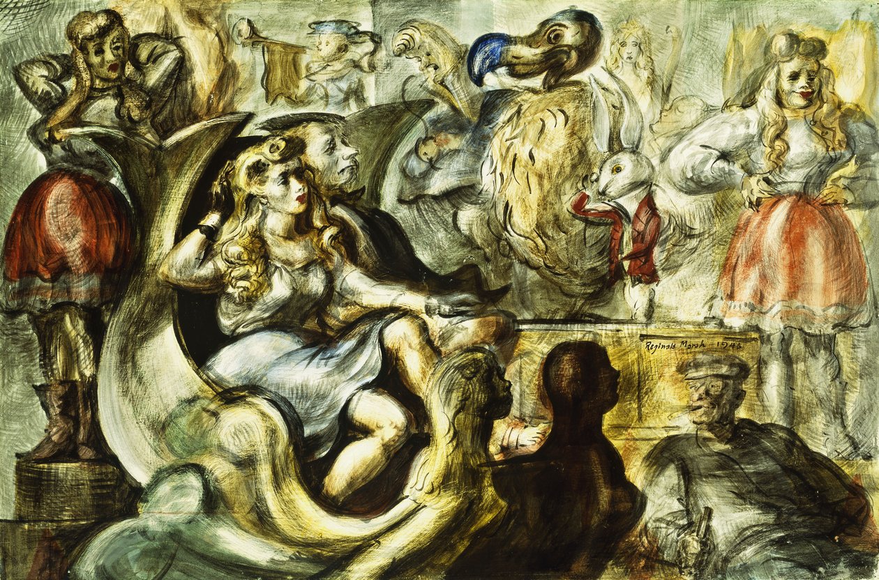 Alice in Wonderland door Reginald Marsh