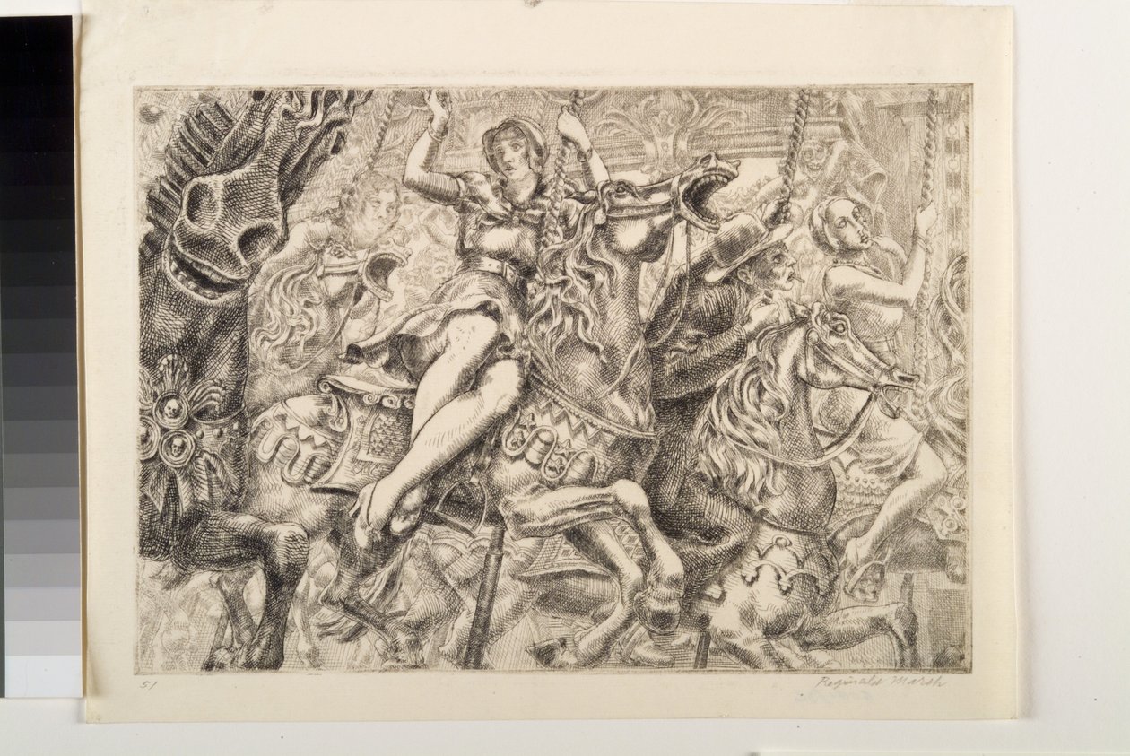 Merry-Go-Round (ets) door Reginald Marsh