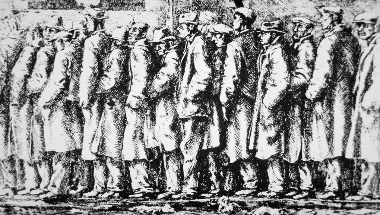 De broodgrens door Reginald Marsh