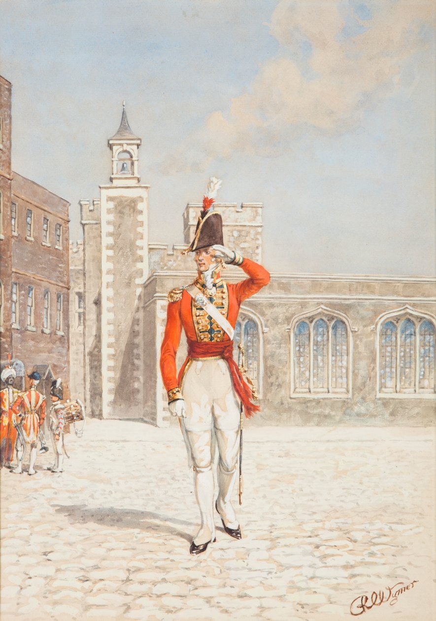Officier van de Scots Guards door Reginald Wymer