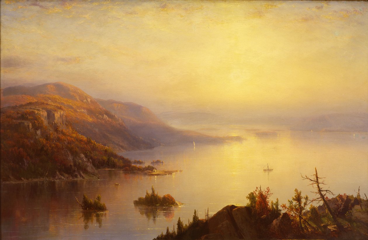 Lake George, ca. 1868 door Regis Francis Gignoux