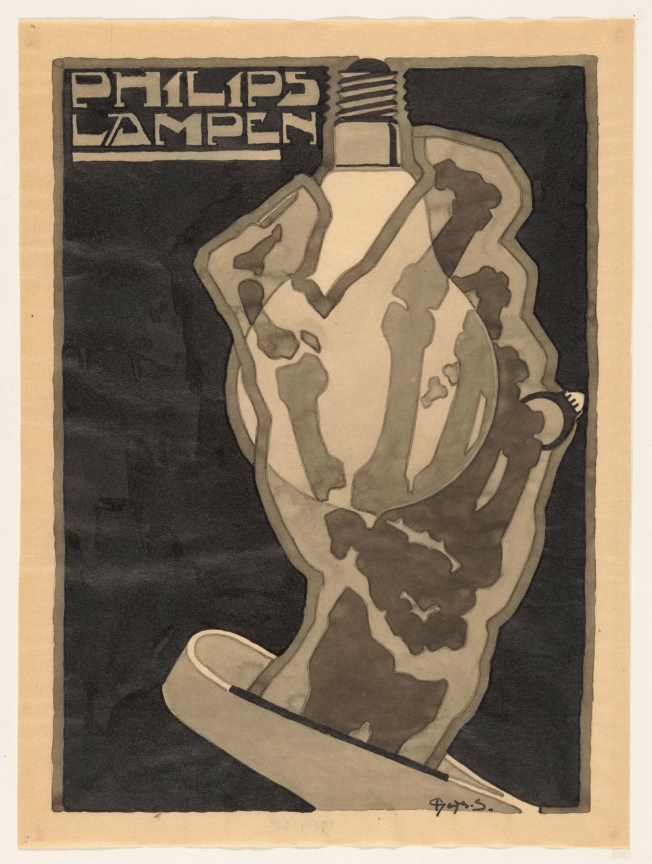Philips lampen door Reijer Stolk (signed by artist)