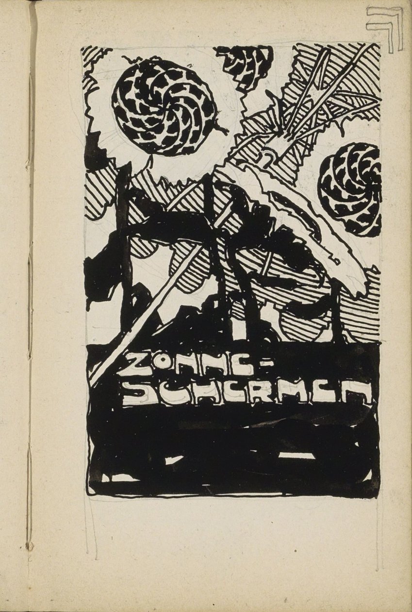 Reclameontwerp voor zonneschermen door Reijer Stolk