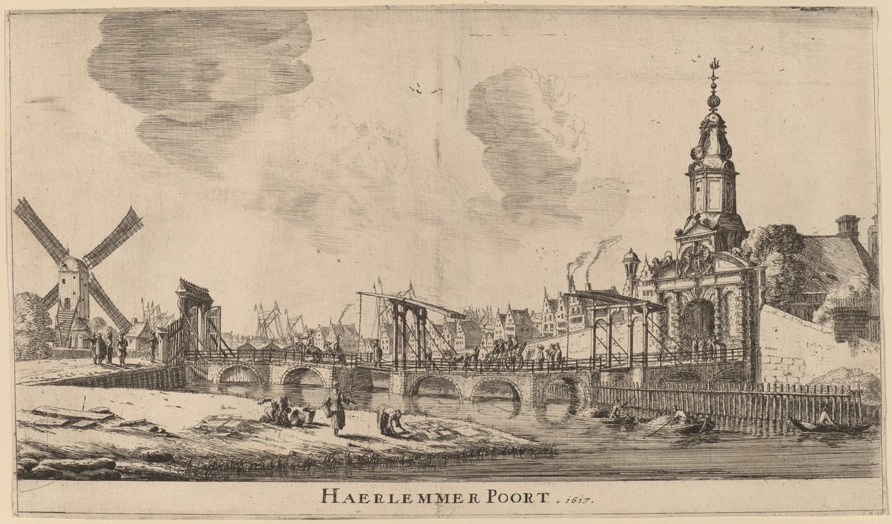 Haarlemmerpoort door Reinier Nooms, called Zeeman