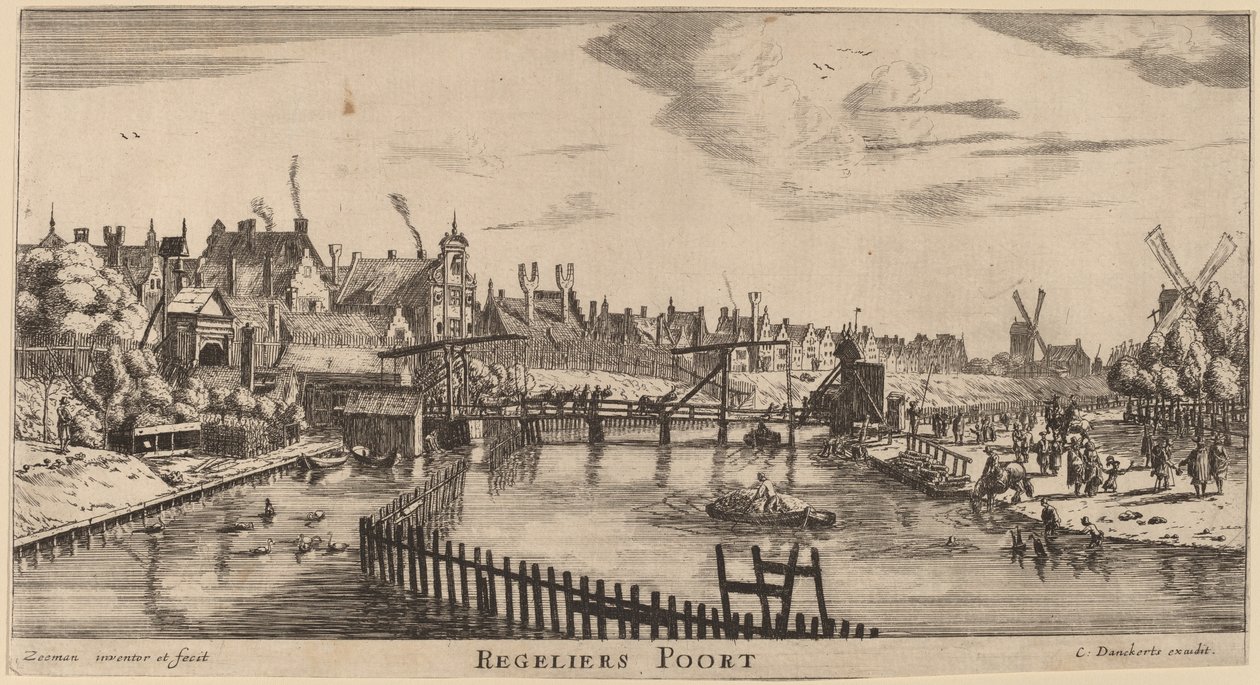 Regulierspoort door Reinier Nooms, called Zeeman