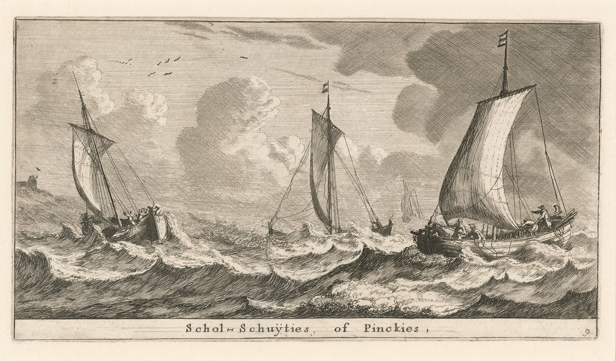 "Scholshuiten" of "Pinken" door Reinier Nooms, called Zeeman