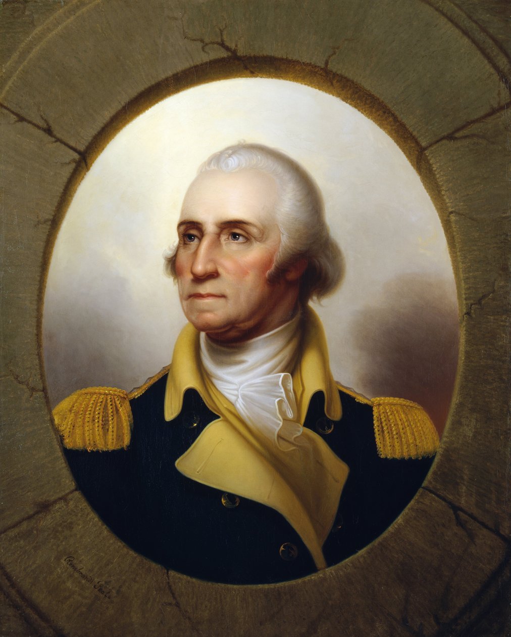 George Washington (Porthole-type) door Rembrandt Peale